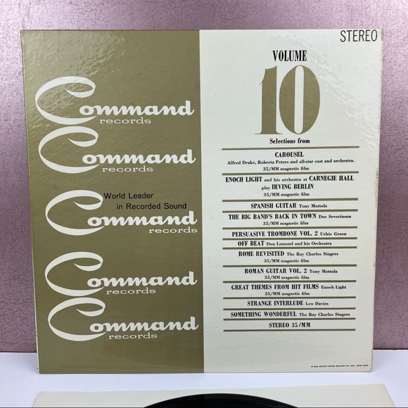 Vintage Command Records Volume 10 Vinyl Music Record - Picture 3 of 5